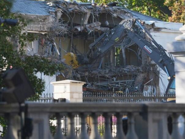 Srušen dio Bijele kuće u Washingtonu