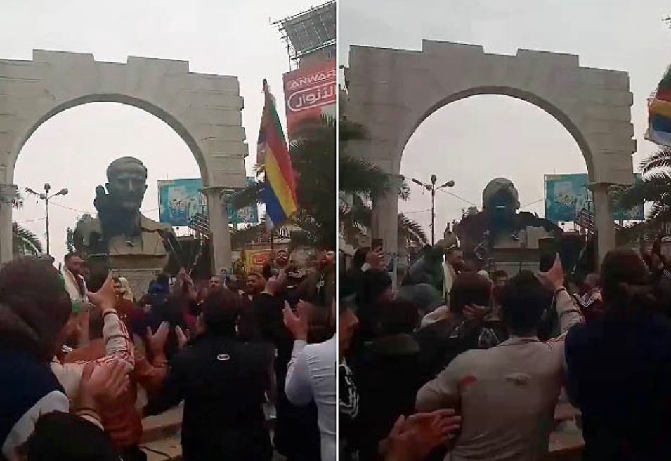 Srušen kip Assadovog oca u Damasku