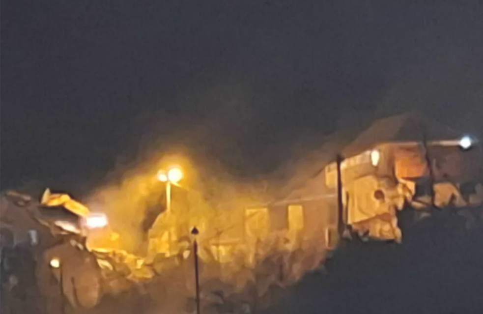 Srušena kuća masovnog ubice s Cetinja