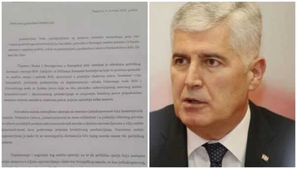 Šta je Čović pisao Džaferoviću, o nedolasku obavijestio i Plenkovića