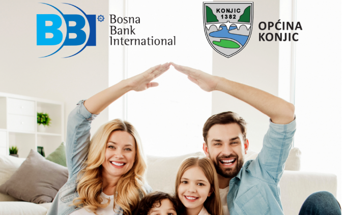 Stambena finansiranja za mlade iz Konjica po stopi od nula posto u BBI banci 