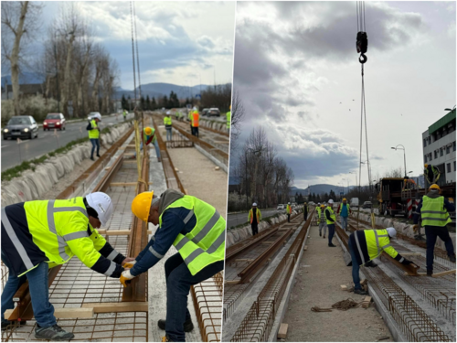 Šteta: Počela ugradnja šina na tramvajskoj pruzi Ilidža - Hrasnica