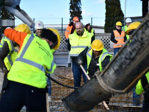 Šteta: Počelo betoniranje tramvajske pruge do Hrasnice