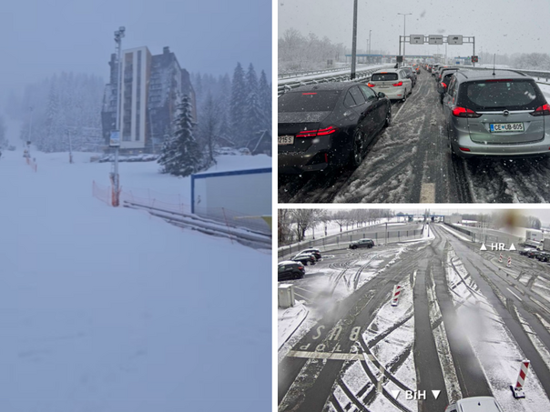 Stiglo zahlađenje u BiH: Snijeg već pravi probleme, na jugu pljuskovi i grmljavina