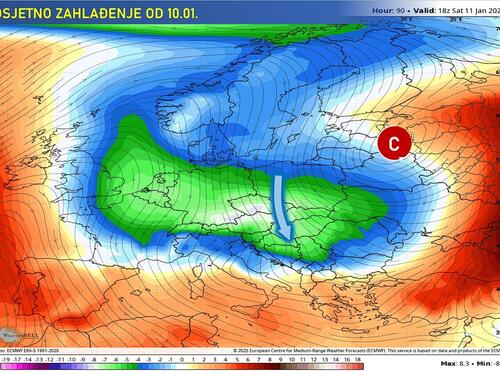 Stiže zahlađenje: Kakvo nas vrijeme očekuje za vikend
