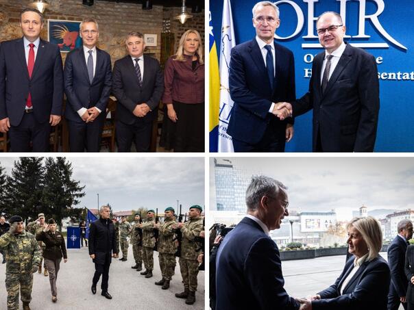 Stoltenberg: Važni sastanci s vodstvom BiH, NATO će nastaviti pružati podršku