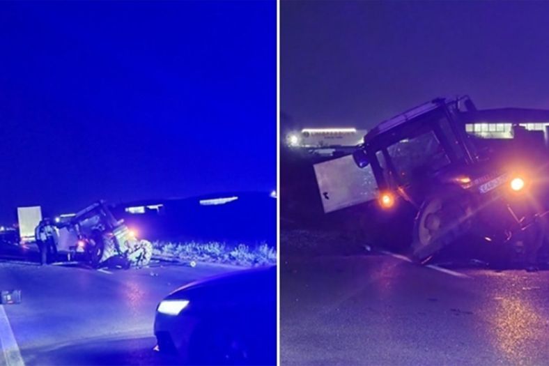 Strašan sudar na bh. cestama: Traktor se prepolovio