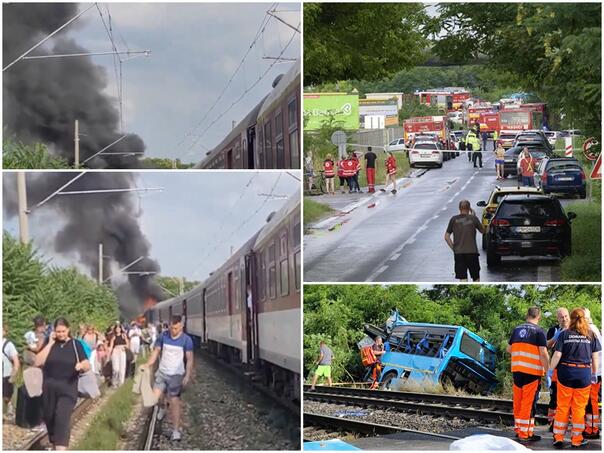 Stravičan sudar voza i autobusa u Slovačkoj