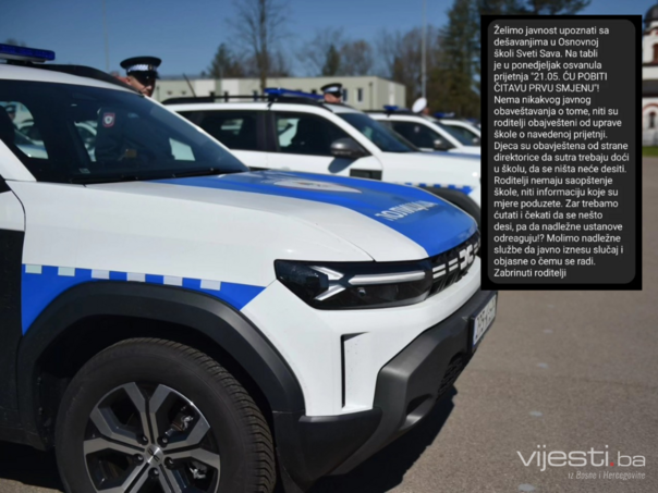 Stravične prijetnje u učionici škole u Istočnom Sarajevu, objavljene poruke roditelja