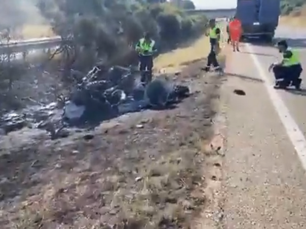 Stravični snimci izgorjelog auta u kojem su poginuli Jota i njegov brat