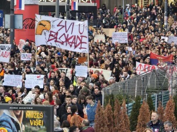 Studenti ne odustaju: Širom Srbije i danas organizovani masovni protesti