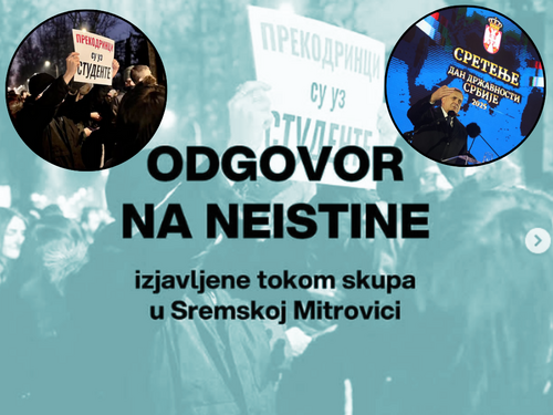 Studenti ponizili Dodika: Laž je da RS stoji uz Vučića