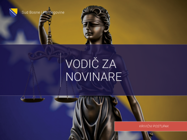 Sud BiH objavio Vodič za novinare, cilj bolja kvaliteta izvještavanja iz oblasti pravosuđa
