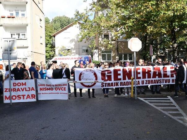 Sud u Mostaru zabranio štajk zdravstvenim radnicima