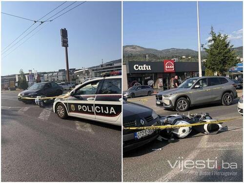 Sudar auta i motora u Sarajevu, formirane velike gužve