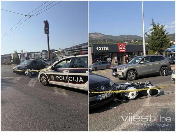 Sudar auta i motora u Sarajevu, formirane velike gužve