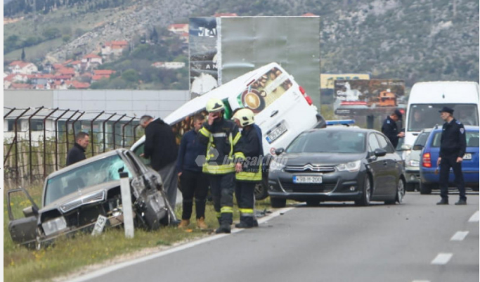 Sudar kod Mostara, učestvovala tri vozila