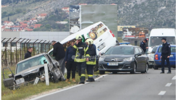 Sudar kod Mostara, učestvovala tri vozila
