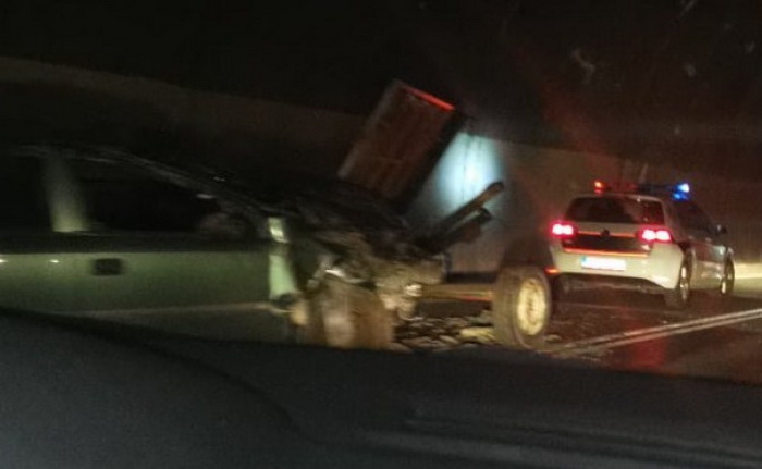Sudar u Tunelu kod Bradine, tri osobe povrijeđene