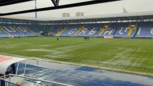 Sudije provjeravale teren na Grbavici, naknadno odluka o odigravanju meča