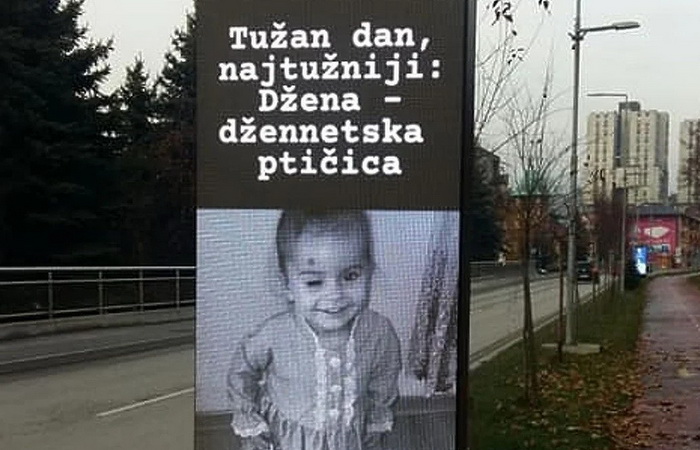 Sugrađani se opraštaju od malene Džene