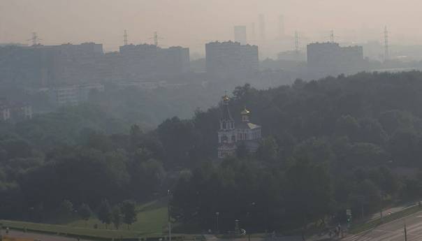 Šumski požari u blizini Moskve, ruska prijestolnica prekrivena dimom