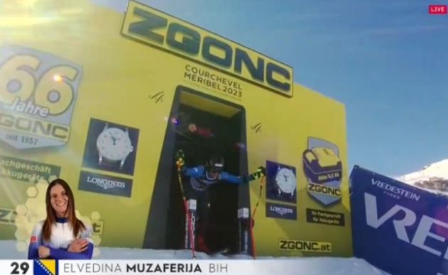 Superveleslalom za kombinaciju: Elvedina Muzaferija na 24. mjestu