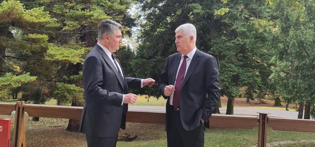 Susret Čovića s predsjednikom Hrvatske Milanovićem