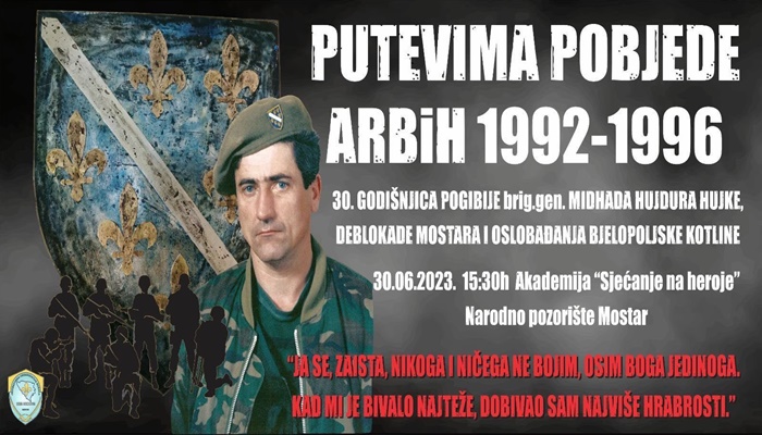 Sutra godišnjica akcije deblokade Mostara i pogibije Hujke