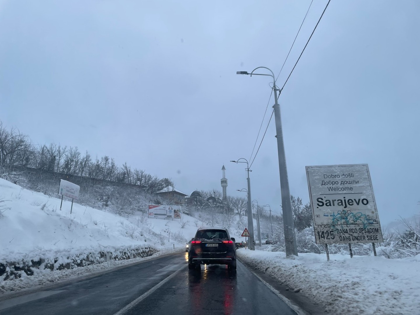 Sutra oblačno vrijeme, u Bosni kiša, na planinama snijeg
