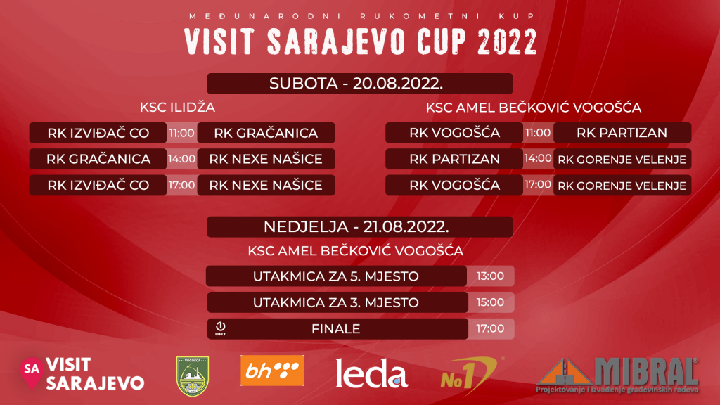 Sutra počinje 'Visit Sarajevo Cup 2022', respektabilna rukometna imena stižu