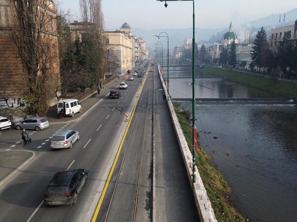 Sutra potpuna blokada saobraćaja u centru Sarajevu zbog asfaltiranja