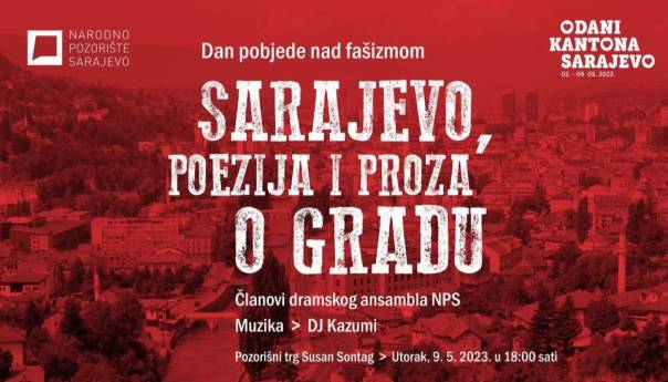 Sutra pred Narodnim pozorištem: "Sarajevo, poezija i proza o gradu"