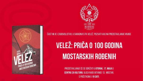 Sutra predstavljanje knjige Saše Ibrulja o Veležu pred publikom u Mostaru