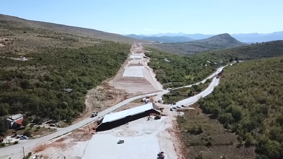 Sutra probijanje tunela Počitelj na poddionici Počitelj-Zvirovići