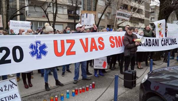 Sutra protestna šetnja Nezavisnog sindikata zaposlenika SKB Mostar