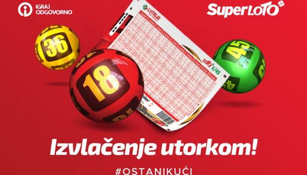 Sutrašnje izvlačenje brojeva igre SuperLOTO odigrajte iz topline svojih domova