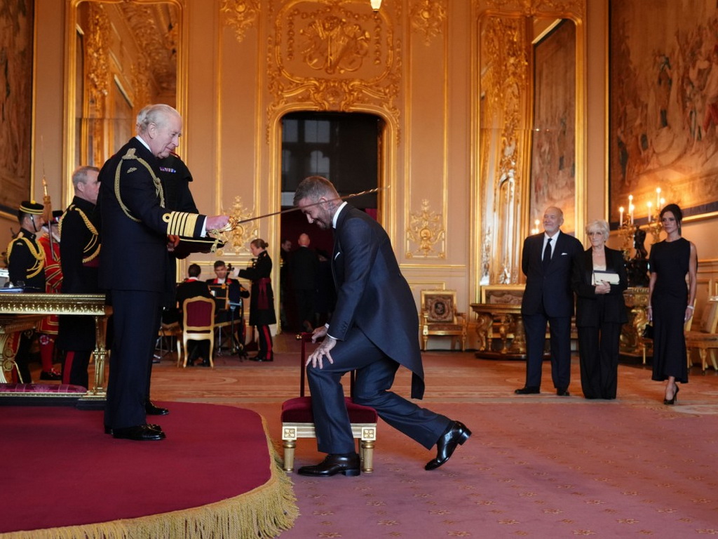 Svečanost Windsoru: David Beckham zvanično postao vitez