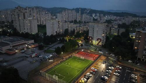 Foto: Svečano otvorena dva sportska terena na Alipašinom Polju
