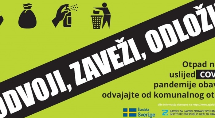 Švedska podržava BiH u postupanju s otpadom nastalim zbog pandemije