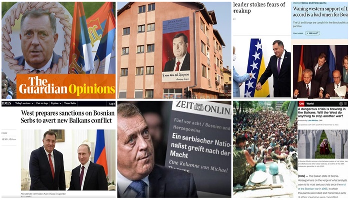 Svjetski mediji saglasni: Dodik prijeti ratom u BiH!