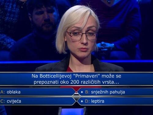 Takmičarka u Milijunašu pala na 12. pitanju: Znate li vi odgovor?