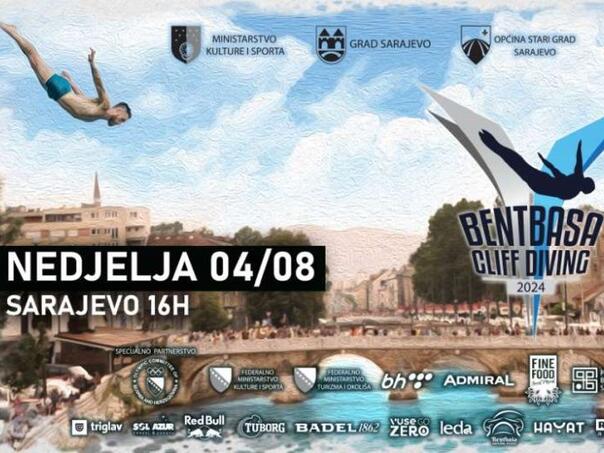 Takmičenje u skokovima u vodu 'Bentbaša Cliff Diving' 4. augusta u Sarajevu