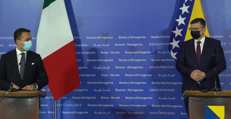 Tegeltija i Di Maio za nastavak razvoja dobrih odnosa BiH i Italije