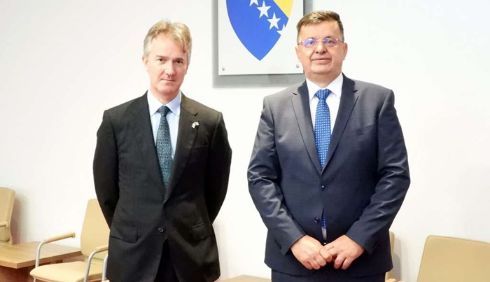 Tegeltija razgovarao sa ambasadorom Velike Britanije u BiH