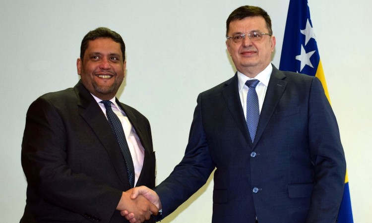 Tegeltija se sastao s ambasadorom Katara u BiH Al-Khaterom