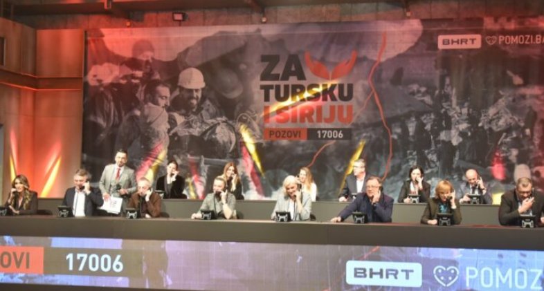 Teleton: Prikupljeno blizu 290.000 KM za narod Turske i Sirije