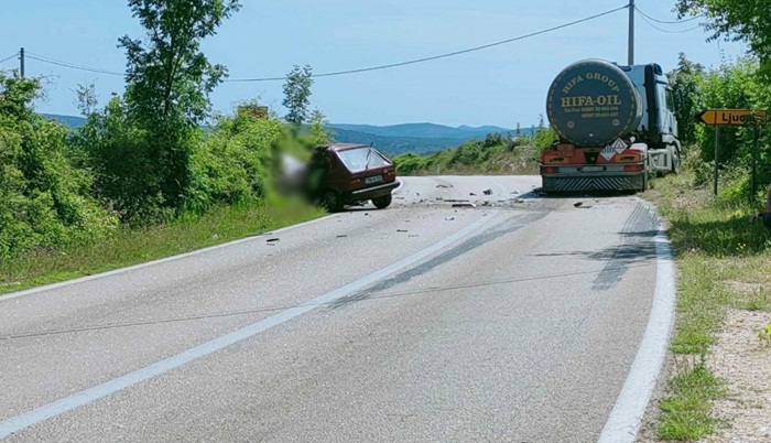 Teška nesreća na magistralnoj cesti Mostar-Stolac: Jedna osoba poginula