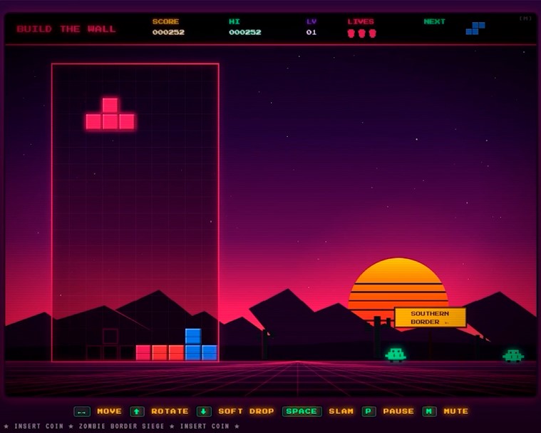 "Tetris" reagovao, Bijela kuća povukla igricu "Izgradi zid" sa svoje stranice