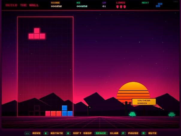 "Tetris" reagovao, Bijela kuća povukla igricu "Izgradi zid" sa svoje stranice
